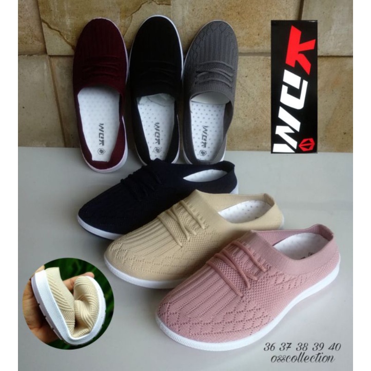 SLOP KDM FASHION WANITA, RAJUT LENTUR, REALPICTURE, GOOD QUALITY, FREE BOX