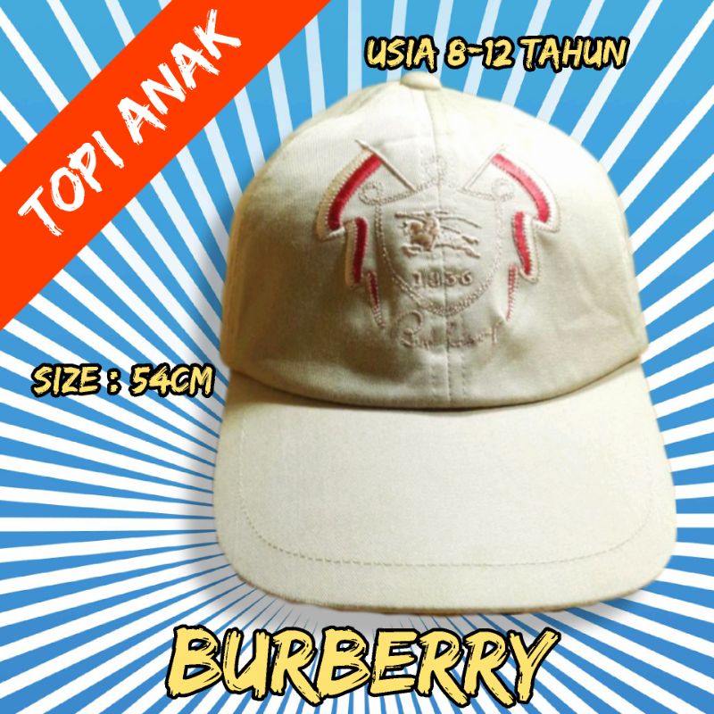 topi anak burberry preloved