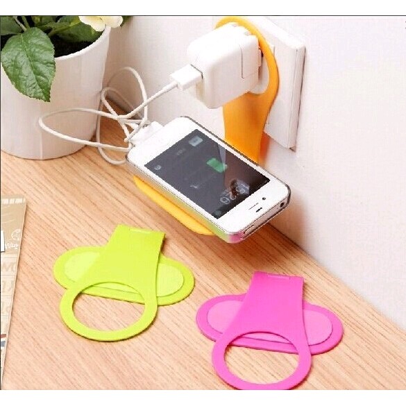 Tempat Charge HP Dudukan Steker Frame Steker Stop Kontak Holder Dock Mount Gantungan Handphone