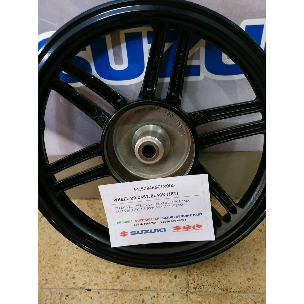 FADA -  Pelek atau Velg belakang Spin lama 2006 mata 18 warna hitam