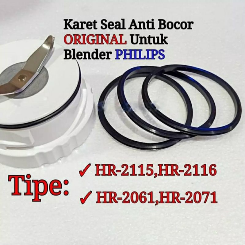 KARET SEAL PISAU GELAS BUMBU BLENDER PHILIPS HR 2115 2116 2061 2071