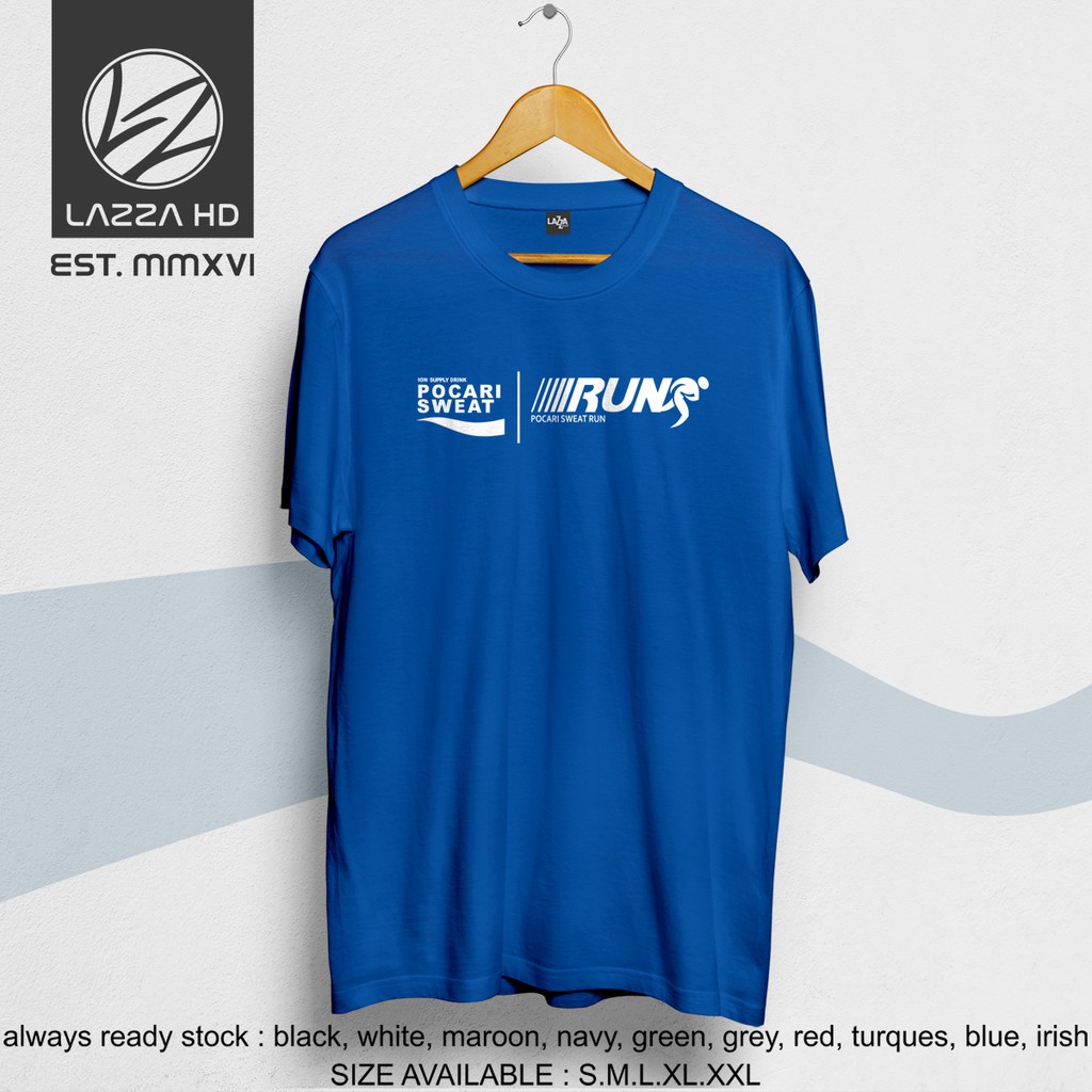 Kaos / Baju / Tshirt Distro POCARI SWEAT RUN LOGO Terlaris