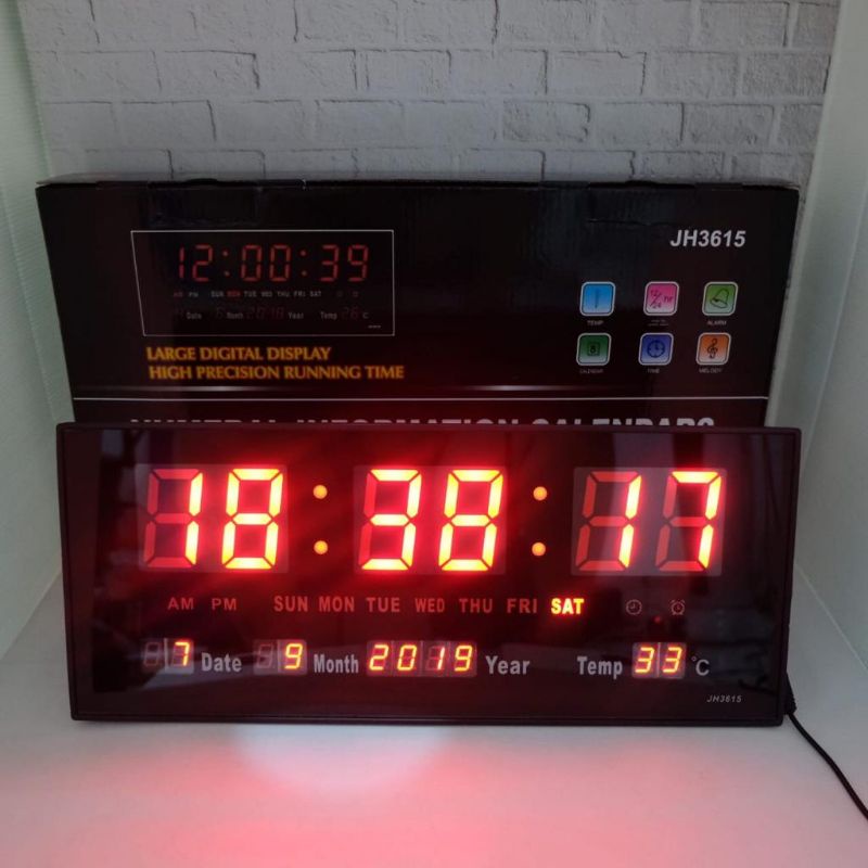 Jam 3D DIGITAL CLOCK LED / Jam Digital Dinding Dekorasi Rumah / Jam Tidur