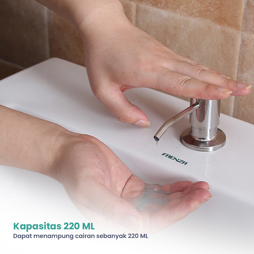 Botol Sabun Tanam Tempat Sabun Keran Air Wastafel Soap Dispenser 220ml