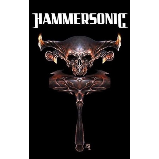 HAMMERSONIC poster pamflet band punk metal cadas riot hiasan dinding wallpaper