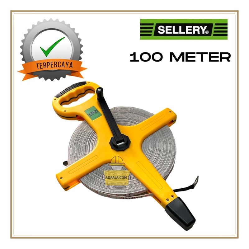 Meteran Roll Gulung Meteran Tanam Tancap 100 Meter Besi