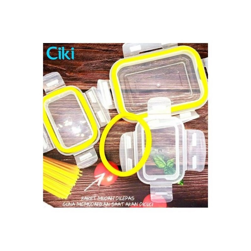 CIKI Glass Baby Food Container Wadah Kaca Mpasi 150ml Isi 2