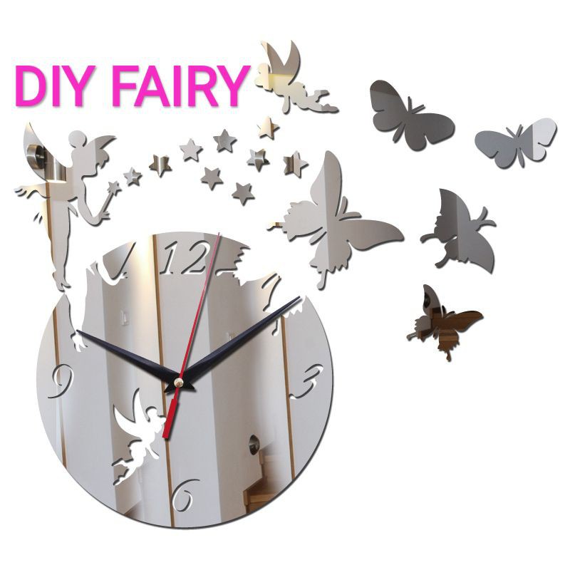 Jam Dinding DIY Unik Quartz Wall Clock Creative Dekorasi Interior-DIY FAIRY