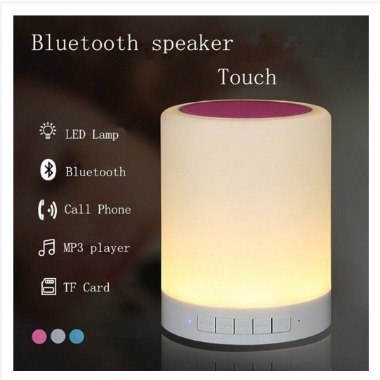 SPEAKER BLUETOOTH LED SMART TOUCH LAMP LAMPU TIDUR CL671