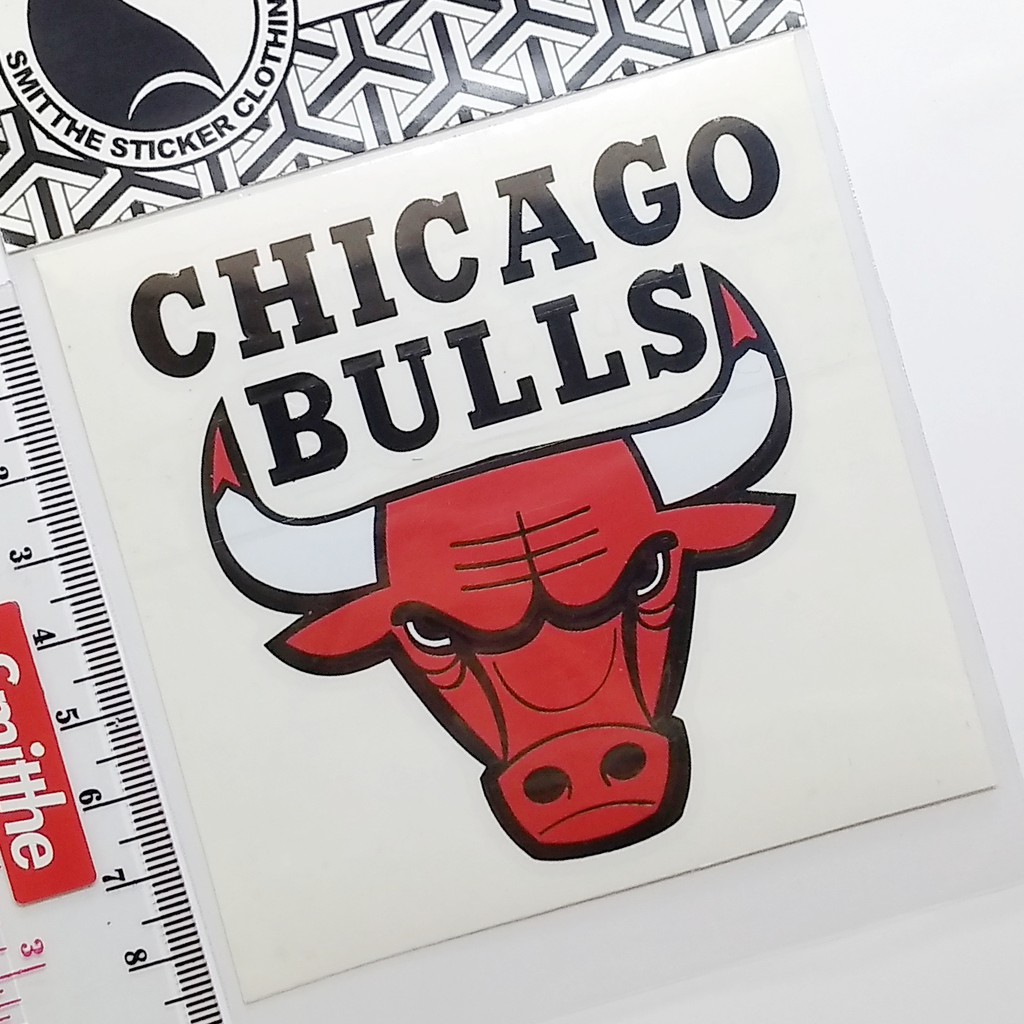 Stiker Chicago Bulls Logo Basket Cutting Sticker untuk aksesoris Mobil Motor