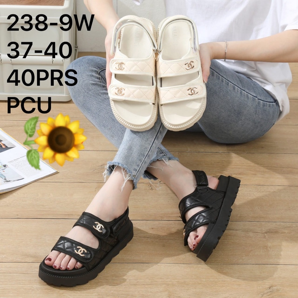 Sandal Karet Jelly Wedges Wanita import Model Terbaru Original Kekinian by AGUNG STYLE Balance 238-9W