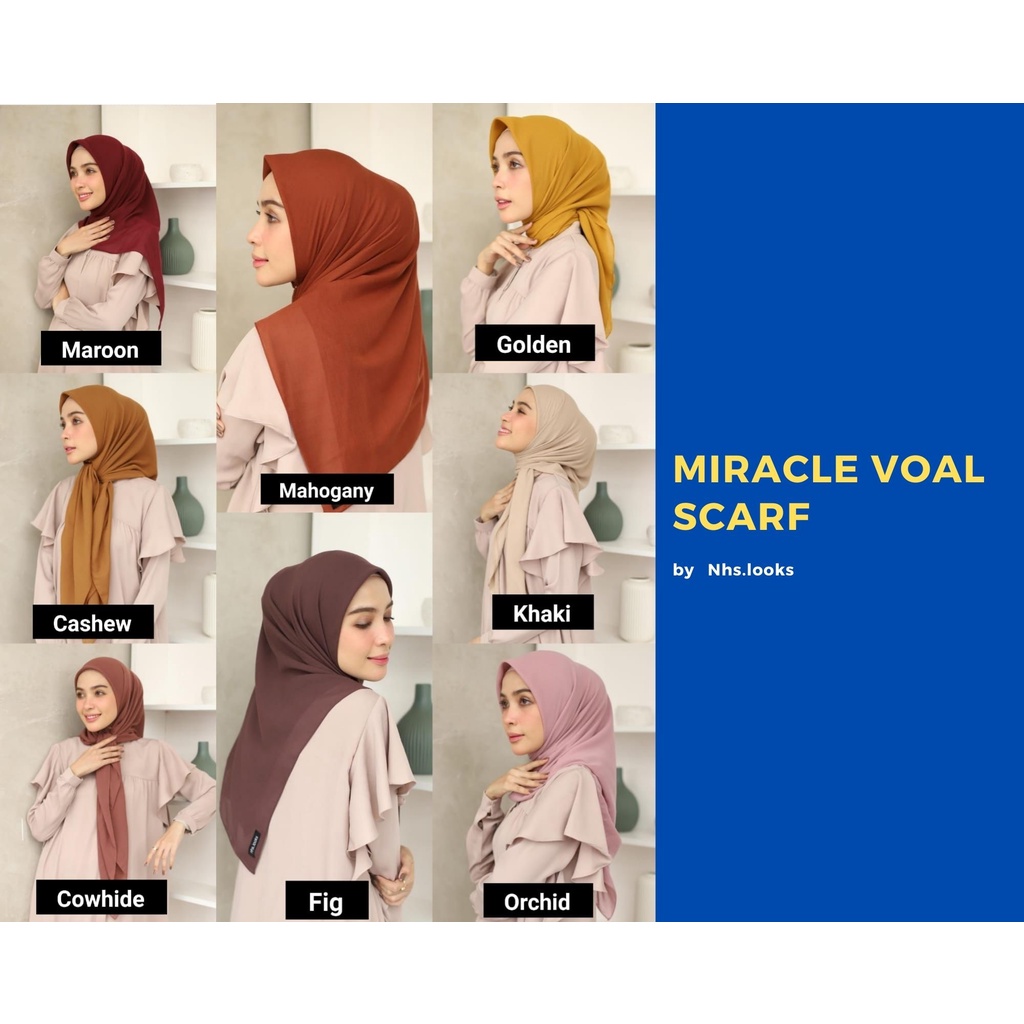 MIRACLE VOAL SCARF by NHS.LOOKS