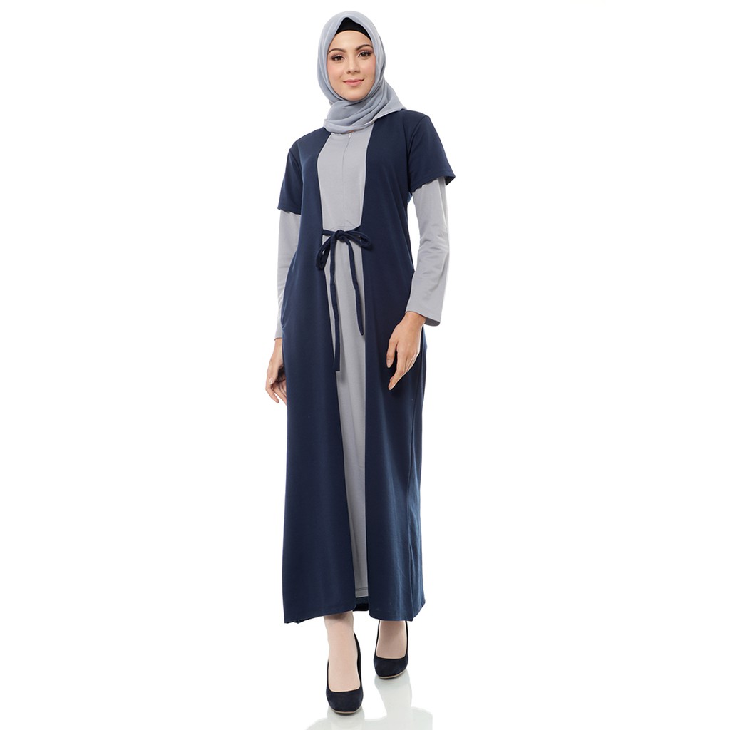 Mybamus Two Tone Elula Dress - Gamis Muslim - Gamis Busui-6