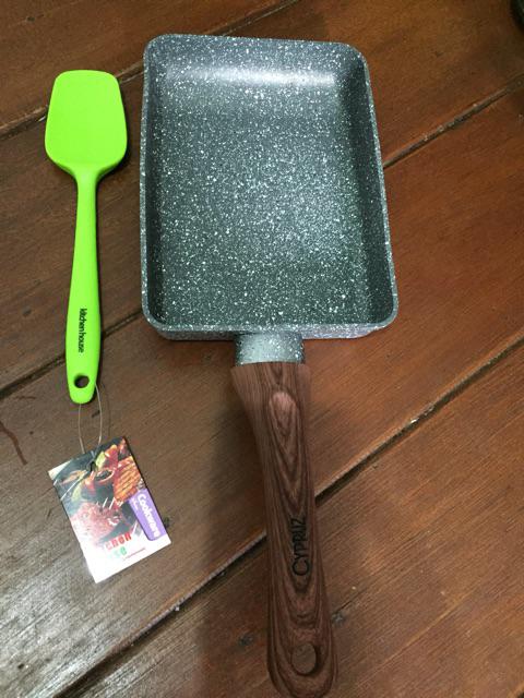 Omelette Fry Pan Marble Granite Wajan Telur Kotak 13 X 18 Tamagoyaki Premium Cookware