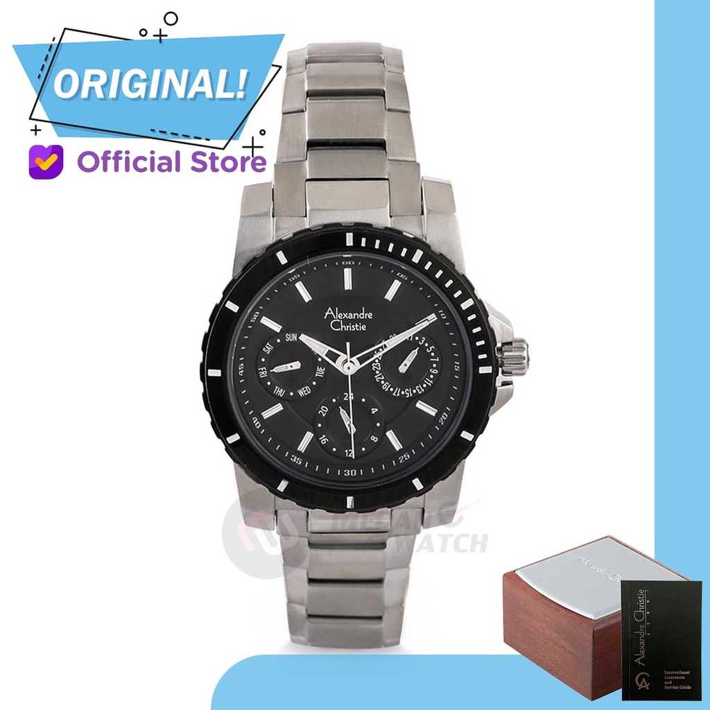 Jam Tangan Wanita Analog Alexandre Christie 6141BF AC6141 AC 6141 BF 6141 BFBTBBA Original Garansi R