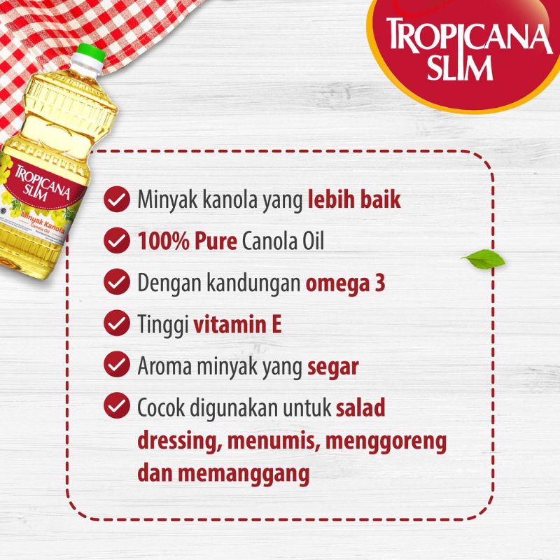 Tropicana Slim Minyak Kanola 946ml - 100% Pure Canola Oil