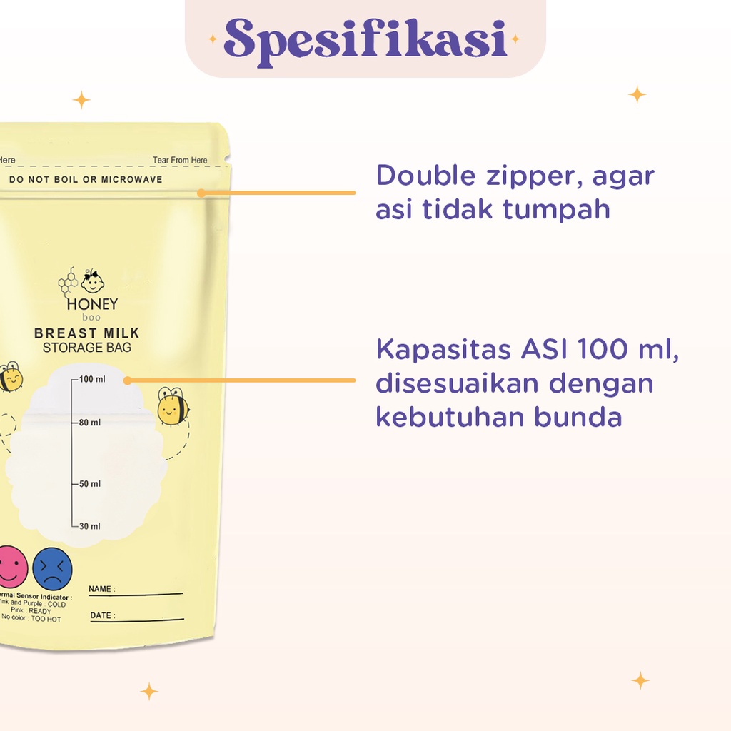 Kantong Asi MILKY HOUSE 120 ml Per Kotak isi 30 pcs Milk Storage Kantong Susu Breastmilk Storage Bag