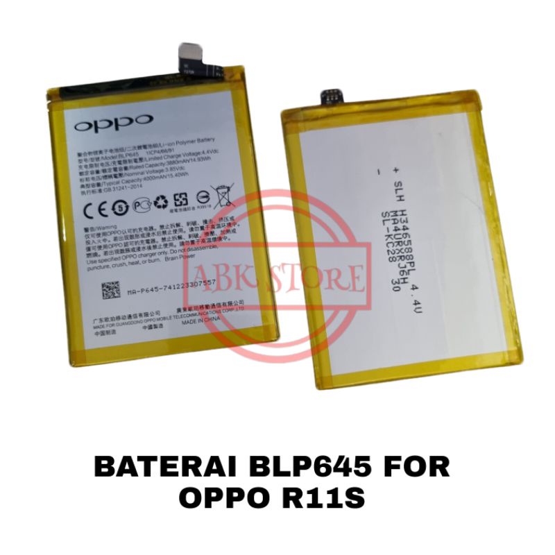 BATRE BATERAI BATTERY BLP645 FOR OPPO R9S GARANSI