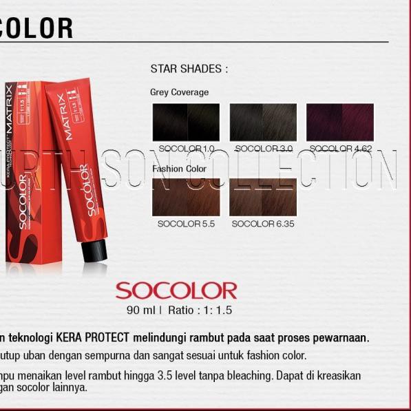 ✰ Matrix Socolor so color cat rambut pewarna semir rambut 90ml - socolor, 7.5 ♠