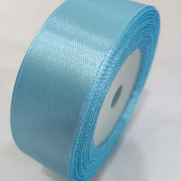 

Pita satin biru muda 1 inch / 2.54 cm Per roll Pita Kado Pita Bucket Bunga Pita Sovenir