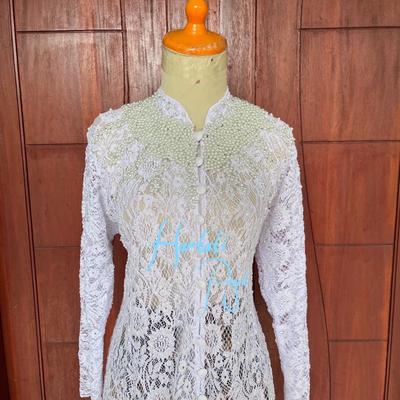 Kebaya Akad Nikah Full Payet | Kebaya Gamis Prancisan | Kebaya Kutu Baru | Kebaya Nikah | Wedding | Brukat