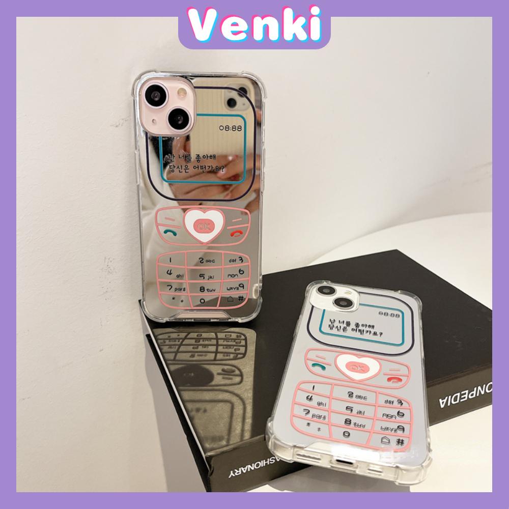 iPhone Case Acrylic Luxury Makeup Mirror Airbag Shockproof Protection Camera Retro Funny Cute Compatible For iPhone 11 iPhone 13 Pro Max iPhone 12 Pro Max iPhone 7 Plus iPhone xr