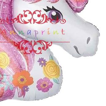 ❃ Paket Balon Set Ulang Tahun Birthday Karakter Unicorn Pony ☟