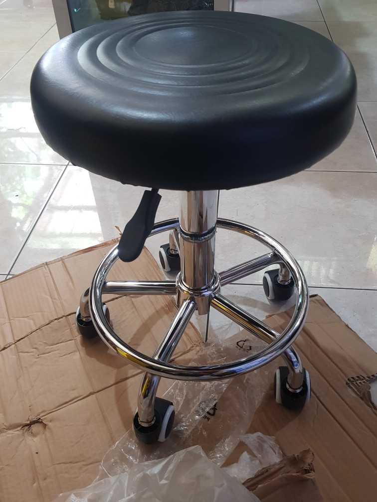 Kursi Bar Minimalis Barstool Chair Kursi Makan Kursi Salon Bundar Kursi Kaki Roda