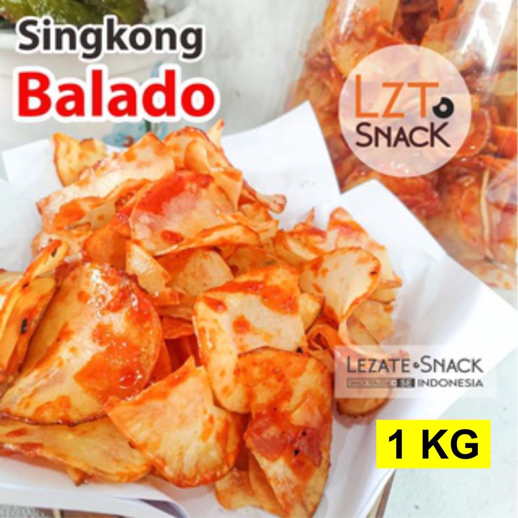 

Sedap Snack - Kripik Singkong Balado 1KG Kiloan Murah / Keripik Singkong Padang Pedas Manis / Bumbu Rujak Padang Sinjay Murah