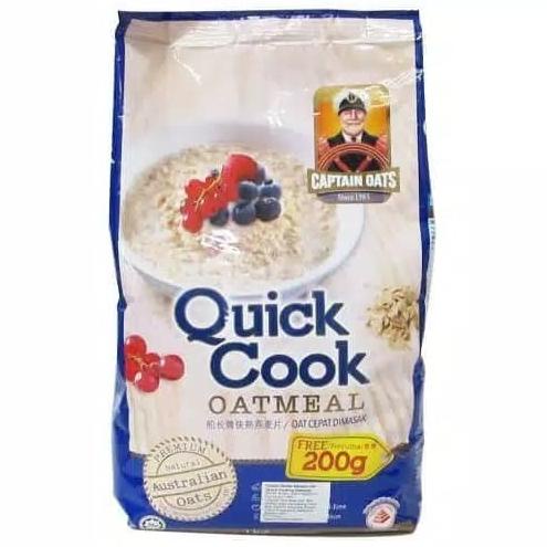 

Cuci Gudang Awal Tahun Captain Oats Quick Cook 1kg [800gr+free200gr] Captain Oat Biru Oatmeal Cuci Gudang Awal Tahun