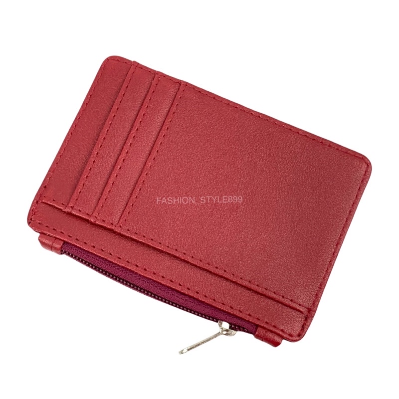 Dompet Kartu Wallet Card Holder Kulit Import model resleting