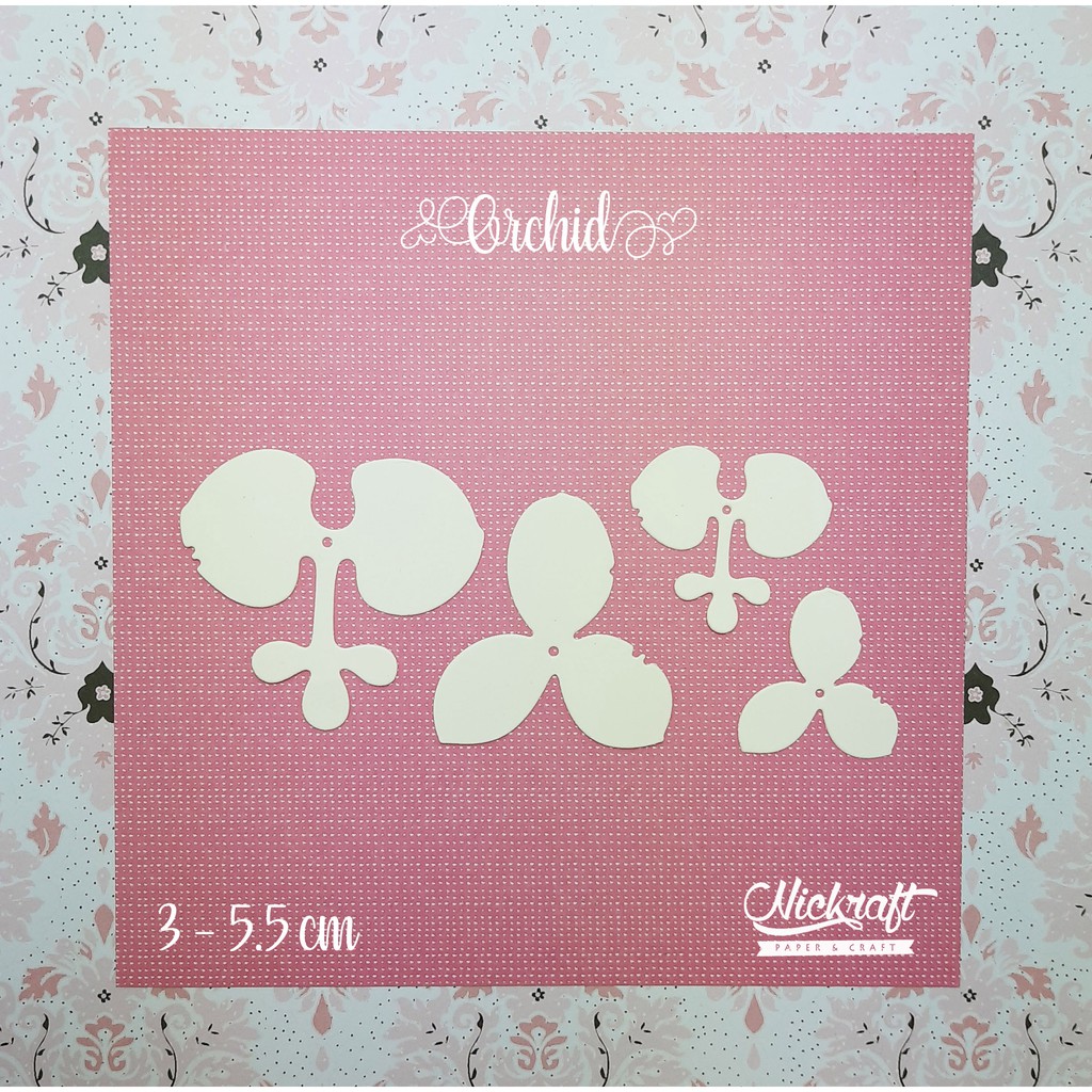 

ORCHID Bunga Anggrek - Bahan Scrapbook Paper Flower