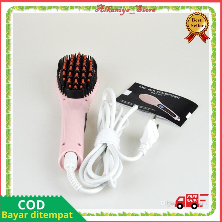Sisir Catokan Pelurus Rambut Original Fast Hair Straightener HQT-906 Catokan Sisir Elektrik