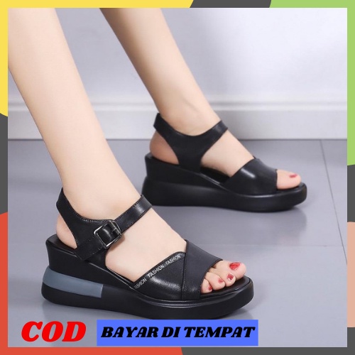 SS-SW06 Sandal Wedges Wanita Fashion Import Best Quality New