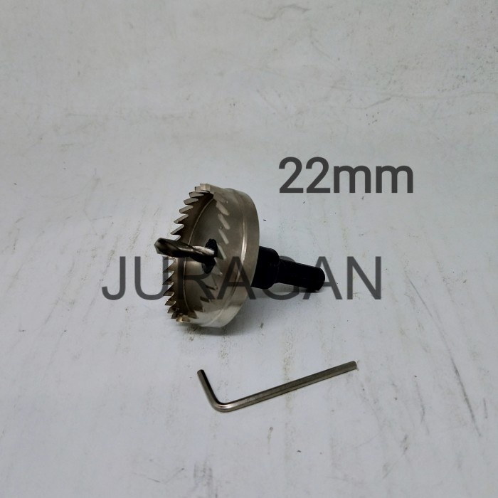 Hole Saw 22mm Kugel - mata bor besi 22mm - mata bor bulat