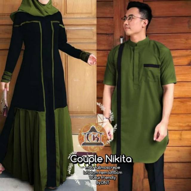 BAJU COUPLE GAMIS | COUPLE NIKITA COUPLE MOSCREPE