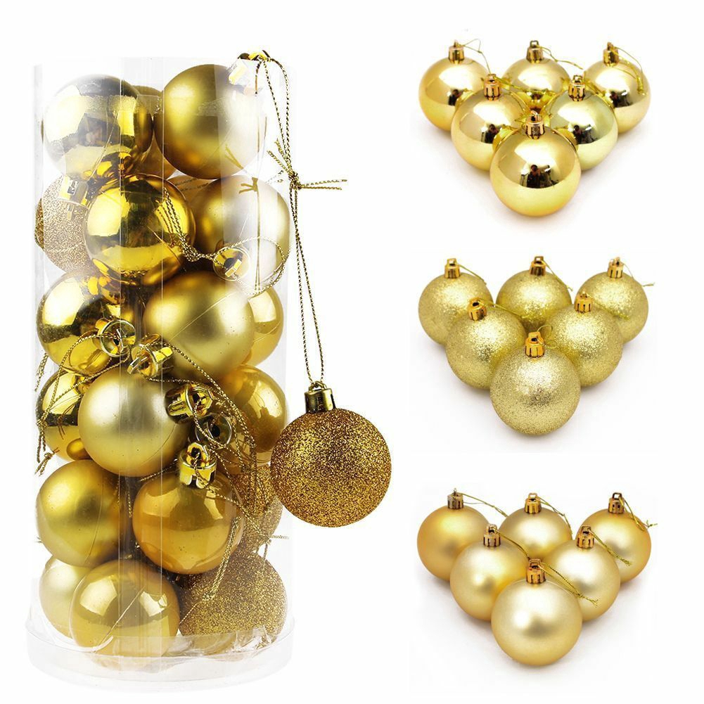 Christmas Balls Ornaments for Xmas Tree - Shatterproof Hanging Ball for Wedding Party Decoration