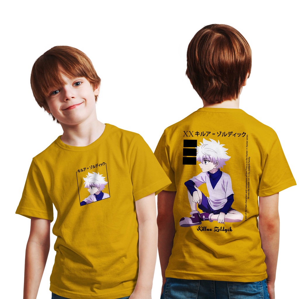 T-SHIRT KIDS  LOGO Killua Zoldyck MANGA JAPAN ANIME PREMIUM