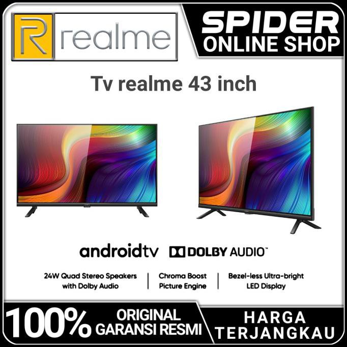 Realme Smart Tv Android 43 Inch Garansi Resmi - Tv 32"