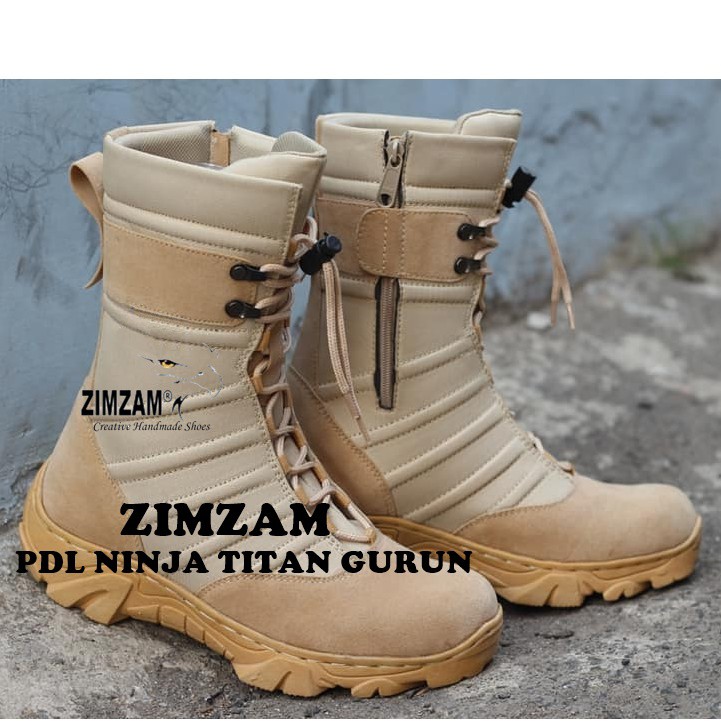 PROMO Sepatu ZimZam PDL Ninja Boots Safety Cream Sol DELTA