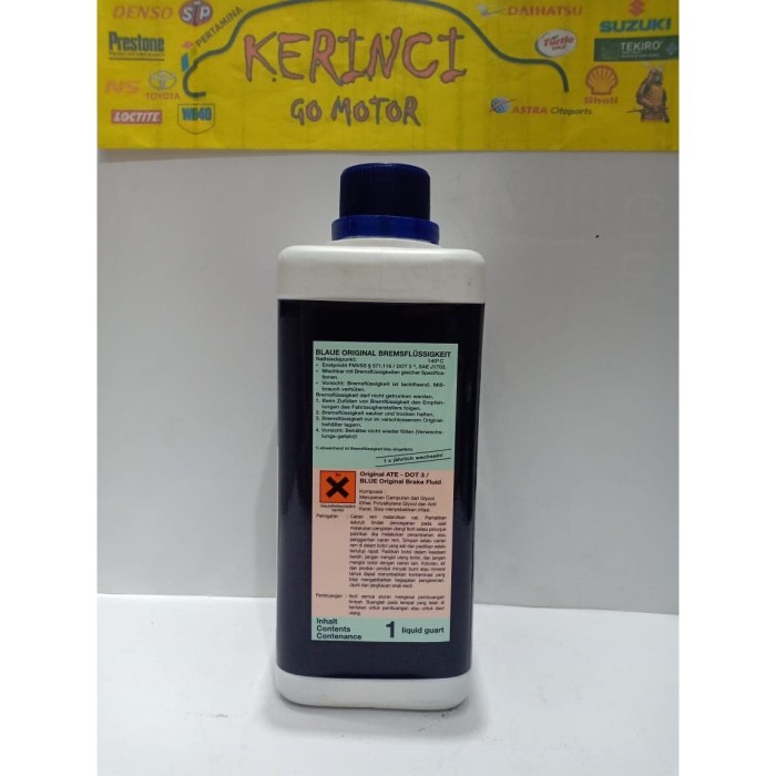 BLUE ORIGINAL BRAKE FLUID ATE SL DOT 3 1L - MINYAK REM SL ATE DOT 3