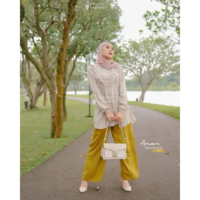 AMEERA ONE SET by GHINA FASHION✓ setelan terbaru ✓baju wanita
