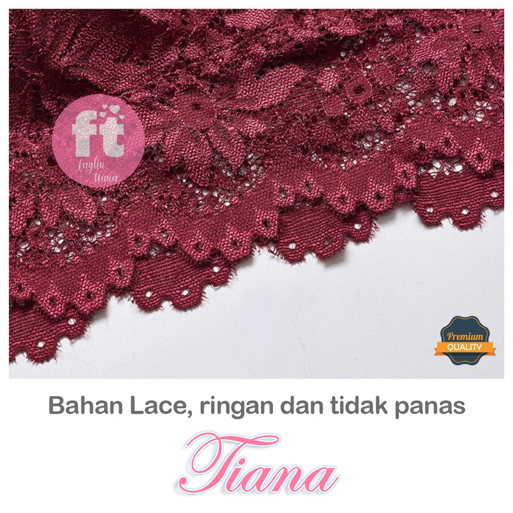 TIANA | Bra Kemben Brukat FULL LACE / CROP Tanktop BUSA COPOT / Bralette / art TN 3878