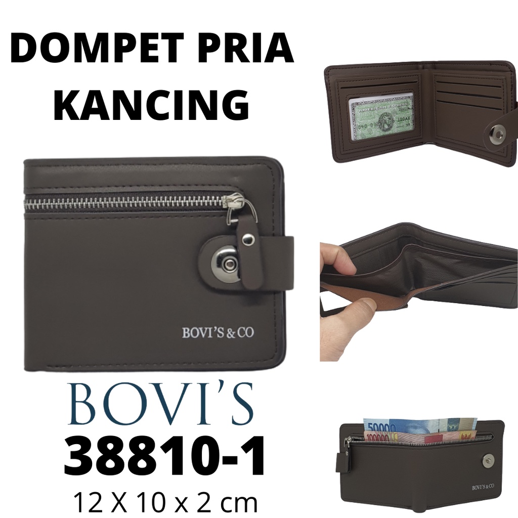 Dompet Pria Original Bovis Seleting Depan dan Kancing Magnit Model Keren Anak Muda Terbaru Kekinian Harga Murah dan Terjangkau Kualitas Distro Terbaik dan Terpercaya Bahan Premium