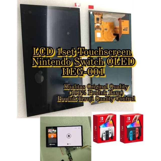 LCD 1set Touchscreen Nintendo Switch V3 OLED Display (HEG-001) (Original New)