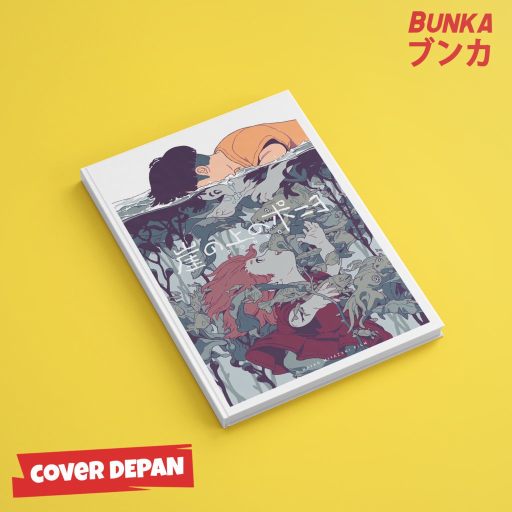 

Notebook Anime Ghibli Ponyo Hardcover A5 Buku Tulis Catatan Note Agenda Planner Jurnal