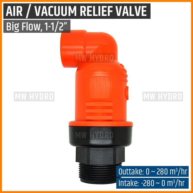 Air Release Valve / Vacuum Relief Valve, Big Flow - 1-1/2&quot;