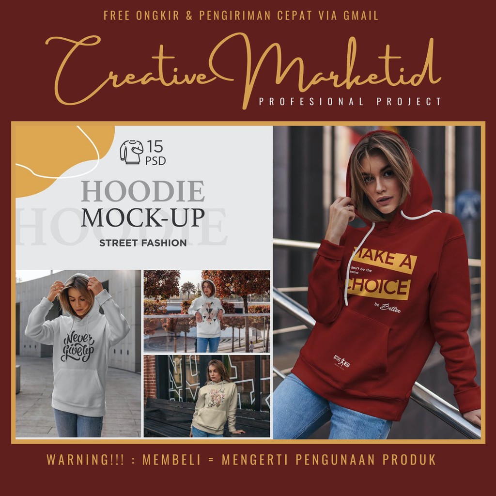 Pro Hoodie Mock-Up Street Fashion Tmpt Version - Creative Marketid-0