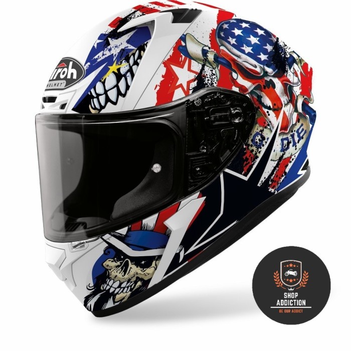 AIROH VALOR MATT UNCLE SAM | HELM FULL FACE ORIGINAL | SNI