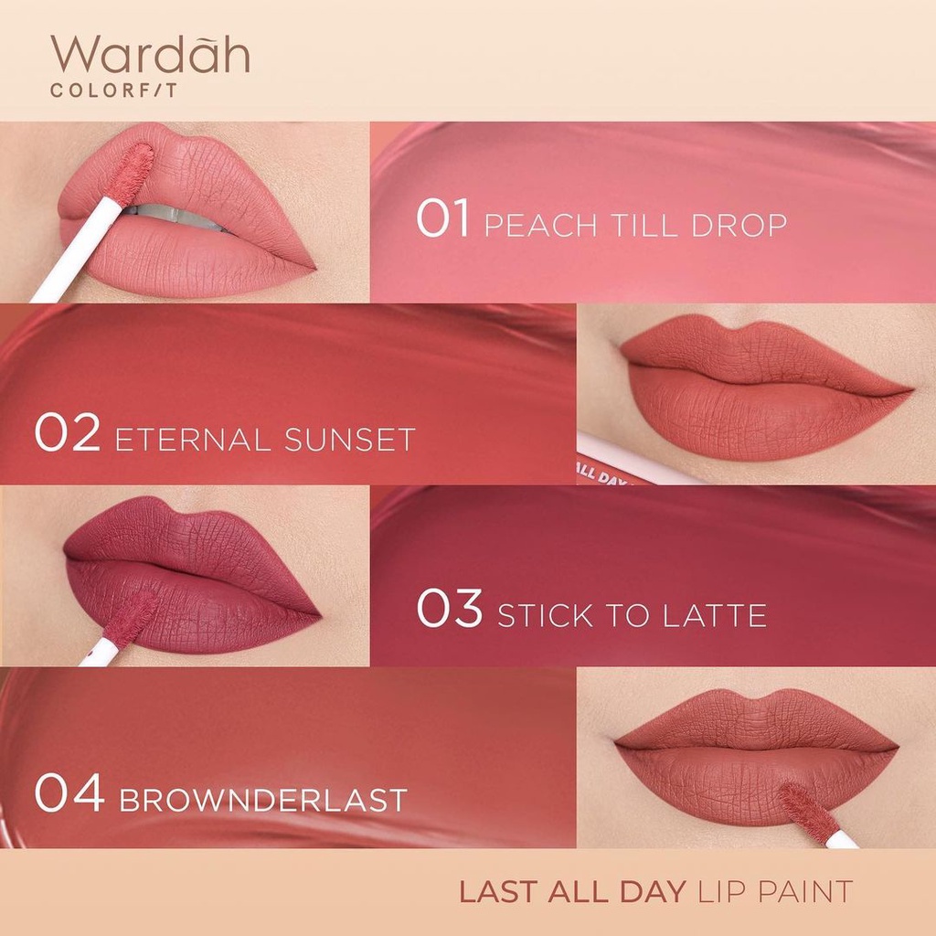 Wardah Colorfit Last All Day Lip Paint | Lip Cream